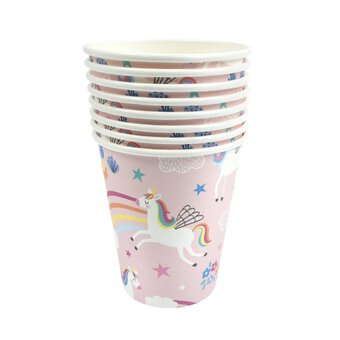 Unicorn Party Paper Cups 8 Pack