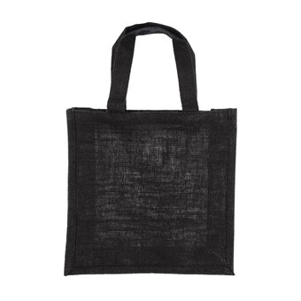 Black Jute Bag 28cm x 28cm x 10cm