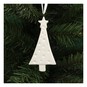 Hanging Ceramic Flat Tree Decoration 10cm image number 3