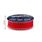 Red Grosgrain Running Stitch Ribbon 15mm x 4m image number 4