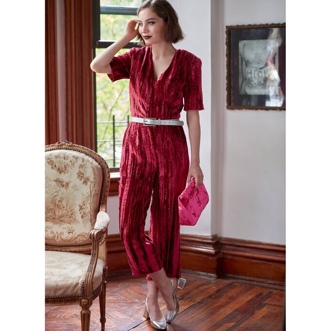 M8154 #Bowery McCalls Sewing Pattern, Misses' Rompers, Jumpsuits and Belt —   - Sewing Supplies