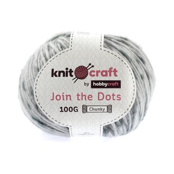 Knitcraft Grey Print Join the Dots Yarn 100g 