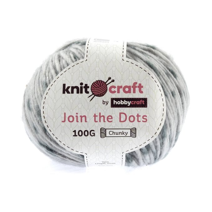 Knitcraft Grey Print Join the Dots Yarn 100g  image number 1