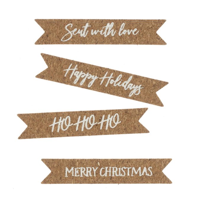 Christmas Phrase Cork Toppers 4 Pack image number 1