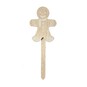 Printed Gingerbread Man Wooden Topper image number 2