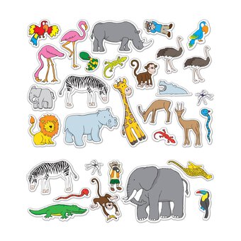 Safari Stickabouts Reusable Stickers image number 3