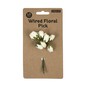 Mini Cream Rose Wired Floral Picks 10 Pack image number 5