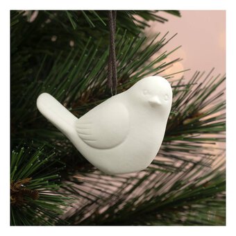 Hanging Ceramic Bird Decoration 8cm 