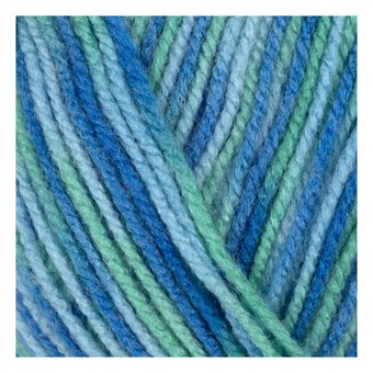 Knitcraft Blue Artisan DK Print Yarn 100g