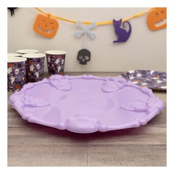 Purple Skull Plate 36cm