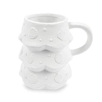 Decorative Ceramic Christmas Tree Mug 13cm