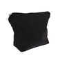 Black Cotton Zip Pouch 24cm x 17cm image number 2