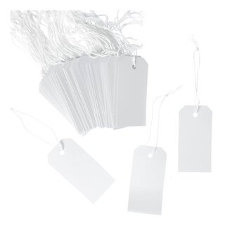 White Luggage Gift Tags 76 Pack