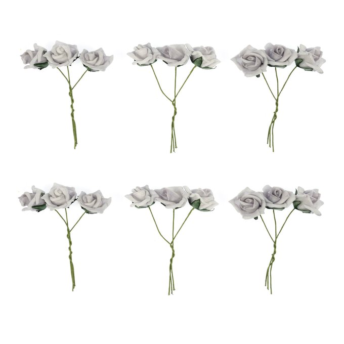 Soft Lilac Wired Small Flowers 18 Pack image number 1