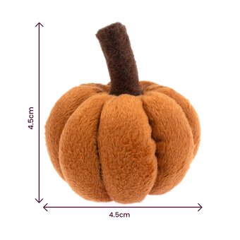 Mini Rust Plush Pumpkins 4.5cm 3 Pack image number 4