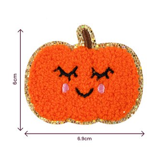 Pumpkin Iron-On Patch  image number 5