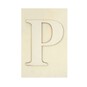 Wooden Letter P Plaque 10cm x 15cm image number 1