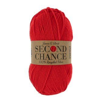 James C Brett Red Second Chance DK Yarn 100g