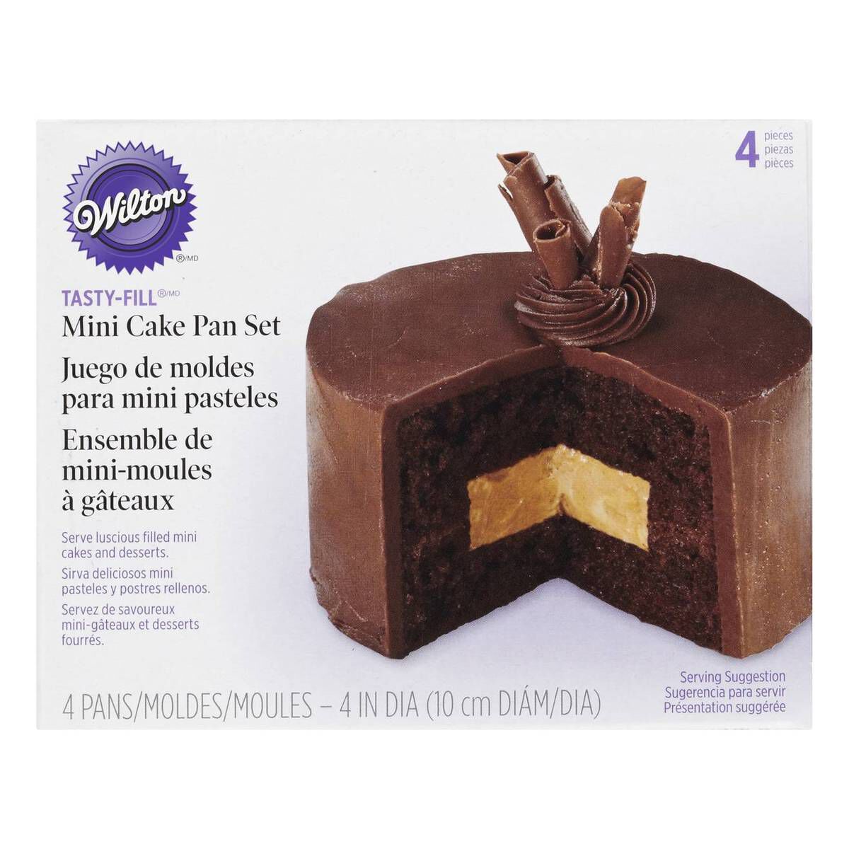 Wilton TastyFill Mini Cake Pan Set 4 Pieces Hobbycraft