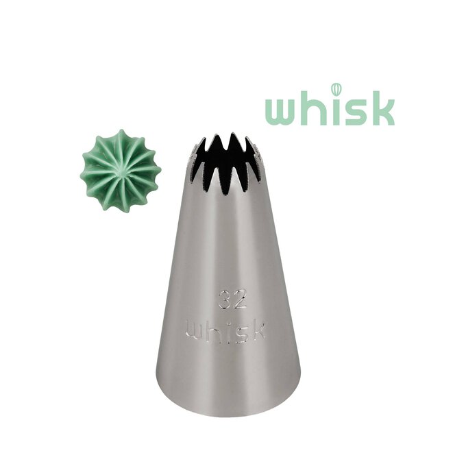 Whisk Open Star Tip No. 32 image number 1