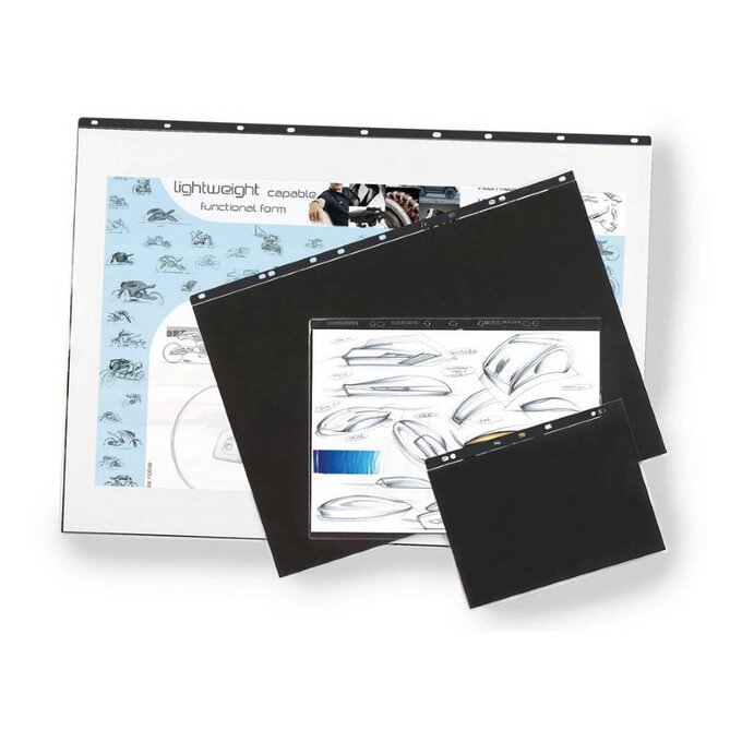 Mapac : Archival Box Sleeve : A2 : Pack Of 10 : Clear : No Ring Binder  Holes
