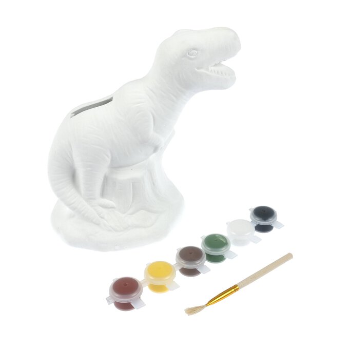 Paint Your Own T-Rex Money Box image number 1