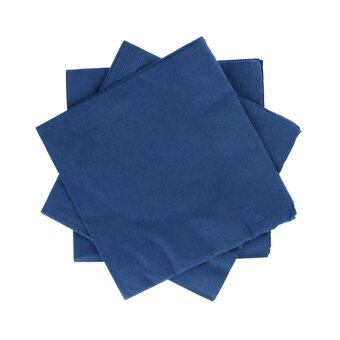 Cobalt Blue Napkins 20 Pack