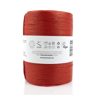 Wool and the Gang Bardot Red Ra-Ra-Raffia 100g image number 5