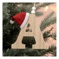 Wooden Hanging Christmas Letter A 9cm image number 1