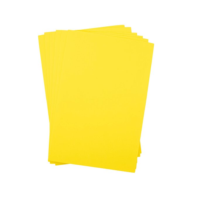 Yellow EVA Foam Sheets A4 6 Pack image number 1