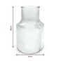 Clear Ribbed Glass Vase 18cm x 12cm image number 4