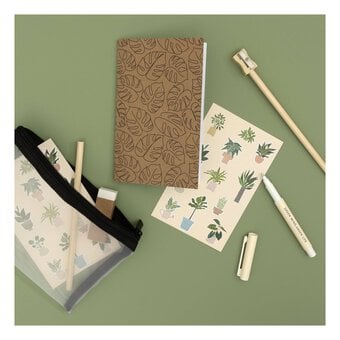 Botanical Notebook Stationery Set 9 Pieces