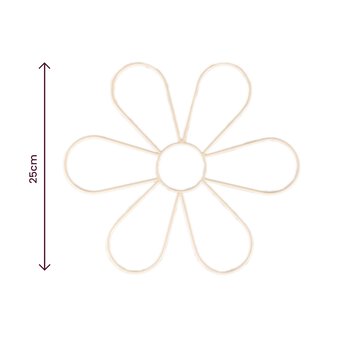 Macramé Metal Flower Frame 25cm image number 3