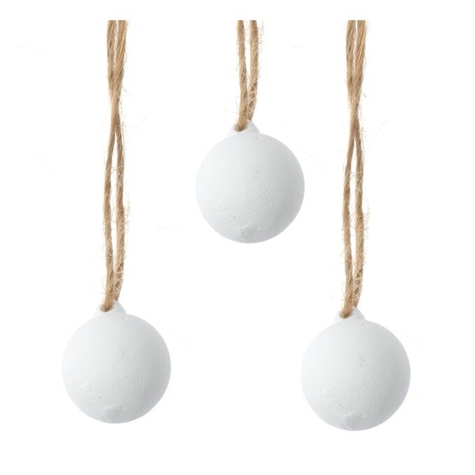 Mini Ceramic Baubles 3 Pack  image number 1