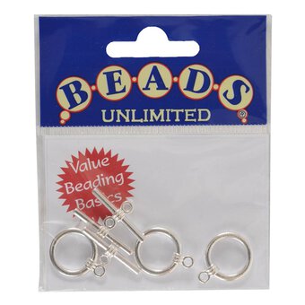 Sterling Silver 17mm Bead Safety Clasp