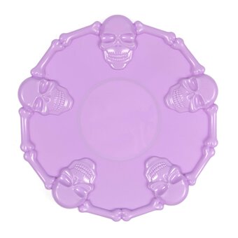 Purple Skull Plate 36cm