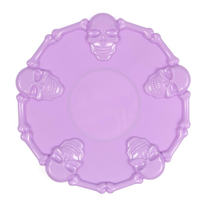 Purple Skull Plate 36cm image number 1