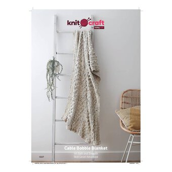 Knitcraft Cable Bobble Blanket Digital Pattern 0227
