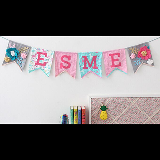 How to Sew Personalised Pennant Bunting Hobbycraft