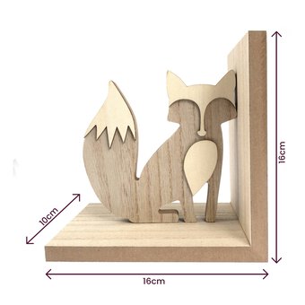 Wooden Fox Bookends 2 Pack image number 4