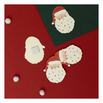 Santa’s Face Card Toppers 4 Pack