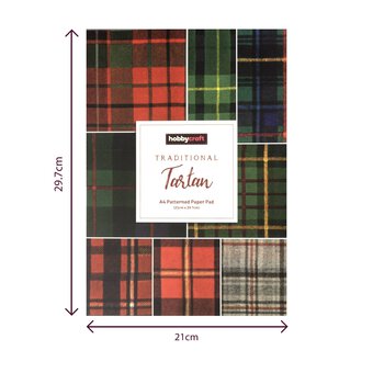 Traditional Tartan A4 Paper Pad 24 Sheets image number 6