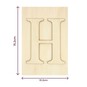 Wooden Letter H Plaque 10cm x 15cm image number 4