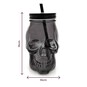 Black Skull Drinking Jar  image number 5