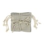 Grey Mini Cotton Drawstring Bags 5 Pack image number 4