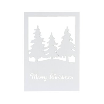 Laser Cut Christmas Tree Card Fronts 5 Pack image number 3