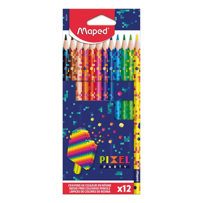 Maped Pixel Party Pencils 12 Pack image number 1