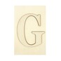 Wooden Letter G Plaque 10cm x 15cm image number 1