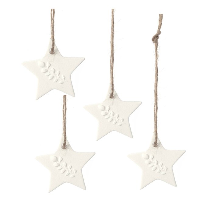 Mini Hanging Clay Stars 4 Pack image number 1