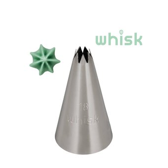 Whisk Open Star Tip No. 18